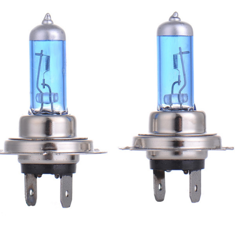 2pcs H7 12V 55W Halogen Bulbs Lights Car Headlights Bright 5000K White Fog Lamp Light Source for Audi,Toyota