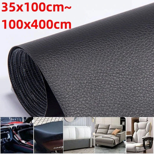 100x400cm Self-Adhesive DIY Self Adhesive PU Leather Repair Patches Fix Sticker for Sofa Car Seat Table Chair Bag Shoes Bed Home